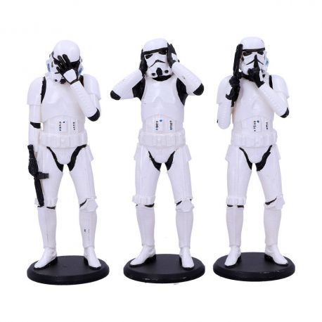 Original Stormtrooper pack 3 figurines Three Wise Stormtroopers Nemesis Now
