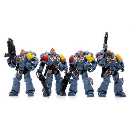 Warhammer 40k pack 4 figurines Space Wolves Battle Hunters Joy Toy