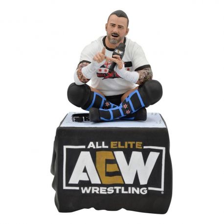 AEW Gallery figurine CM Punk Diamond Select AEW Gallery figurine CM Punk Diamond Select