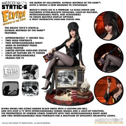 Elvira maîtresse des ténèbres figurine Static-6 Elvira Mezco Toys
