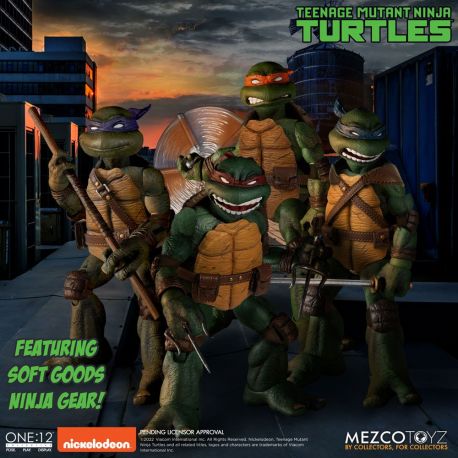 Les Tortues ninja figurines XL Deluxe Box Set Mezco Toys Les Tortues ninja figurines XL Deluxe Box Set Mezco Toys