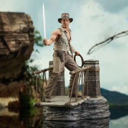 Indiana Jones et le Temple maudit Deluxe Gallery statuette Rope Bridge Diamond Select