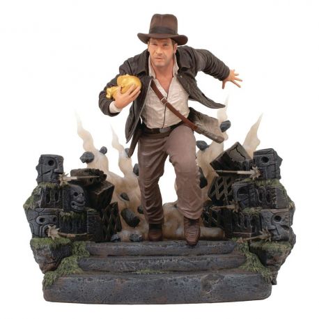 Indiana Jones: Les Aventuriers de l'arche perdue Deluxe Gallery statuette Escape with Idol Diamond Select Indiana Jones: Les Aventuriers de l'arche perdue Deluxe Gallery statuette Escape with Idol Diamond Select