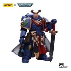 Warhammer 40k figurine 1/18 Ultramarines Primaris Captain with Power Sword and Plasma Pistol Joy Toy