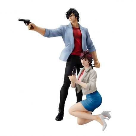 City Hunter Private Eyes G.E.M. Series figurines Saeba Ryo & Makimura Kaori Megahouse