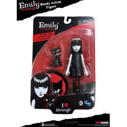 Emily the Strange figurine Bendy Emily & Mystery Kitty Toynami