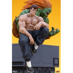 Street Fighter statuettes Blanka & Fei Long PCS