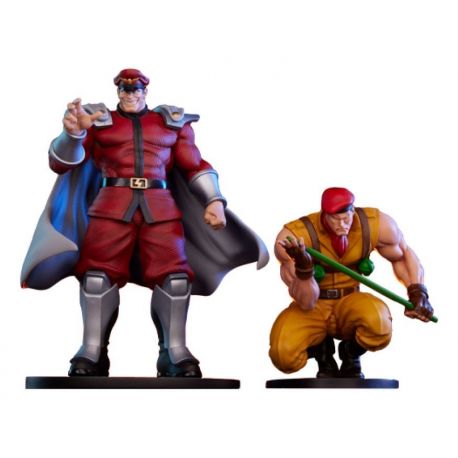 Street Fighter figurines M. Bison & Rolento PCS
