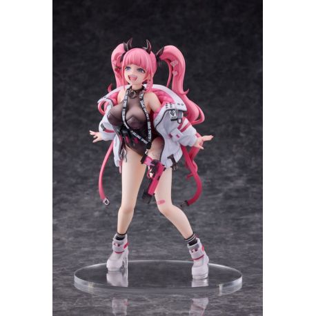 Original Character figurine Rampaging Twin-tail Arisa Bibi Buttons