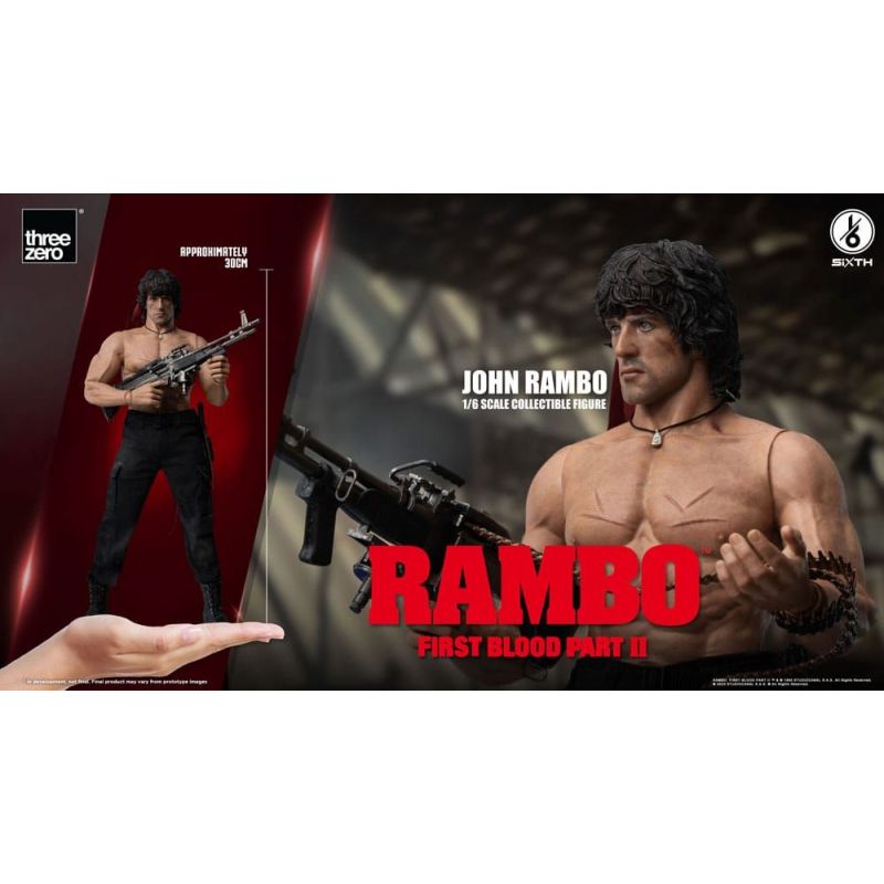 Rambo II figurine John Rambo ThreeZero - France Figurines
