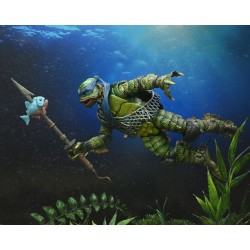 Universal Monsters x Tortues Ninja figurine Leonardo as the Creature Neca