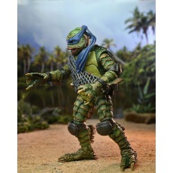 Universal Monsters x Tortues Ninja figurine Leonardo as the Creature Neca