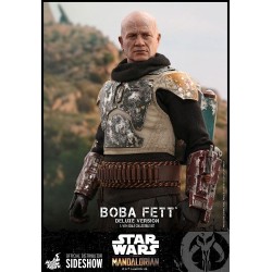 Star Wars The Mandalorian pack 2 figurines Boba Fett Deluxe Hot Toys