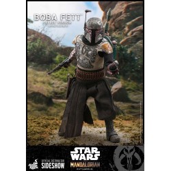 Star Wars The Mandalorian pack 2 figurines Boba Fett Deluxe Hot Toys
