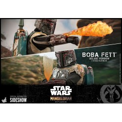 Star Wars The Mandalorian pack 2 figurines Boba Fett Deluxe Hot Toys