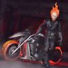 Figurine Ghost Rider & véhicule Hell Cycle sonore et lumineux 1/12 Mezco Toys